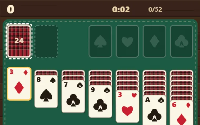 Cabin Solitaire in play